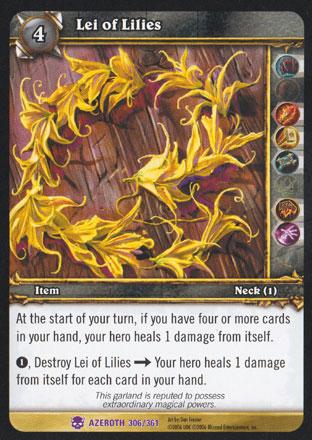 World of Warcraft TCG | Lei of Lilies - Heroes of Azeroth 306/361 | The Nerd Merchant