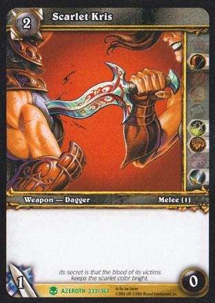 World of Warcraft TCG | Scarlet Kris - Heroes of Azeroth 333/361 | The Nerd Merchant