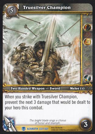 World of Warcraft TCG | Truesilver Champion - Heroes of Azeroth 337/361 | The Nerd Merchant