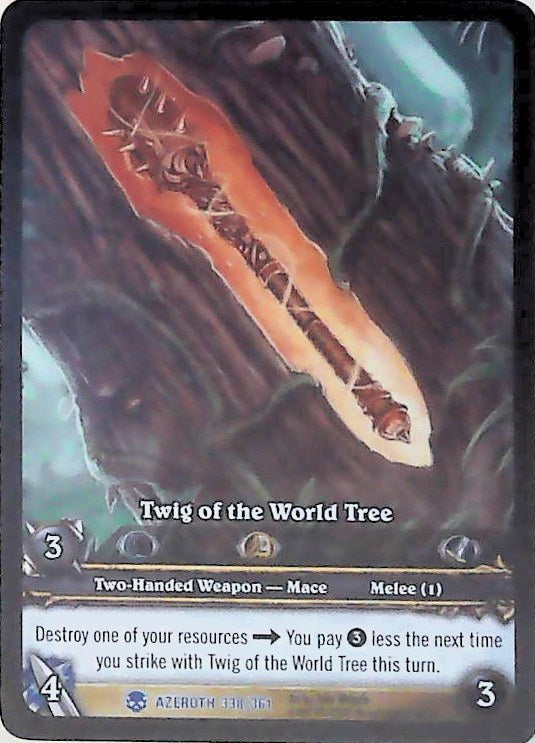 World of Warcraft TCG | Twig Of The World Tree (Extended Art) - Heroes of Azeroth 338/361 | The Nerd Merchant