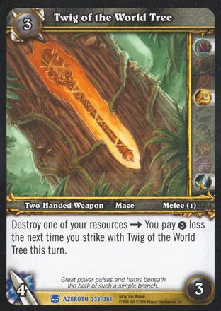 World of Warcraft TCG | Twig of the World Tree - Heroes of Azeroth 338/361 | The Nerd Merchant