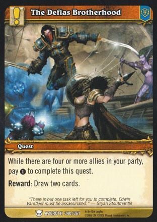 World of Warcraft TCG | The Defias Brotherhood (Foil) - Heroes of Azeroth 340/361 | The Nerd Merchant