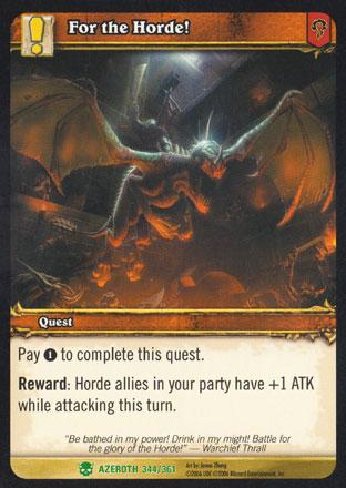 World of Warcraft TCG | For the Horde! - Heroes of Azeroth 344/361 | The Nerd Merchant