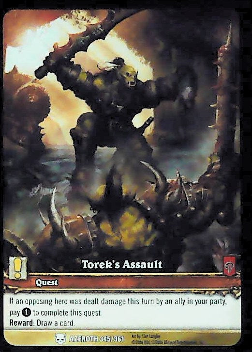 World of Warcraft TCG | Torrek's Assault (Extended Art) - Heroes of Azeroth 345/361 | The Nerd Merchant