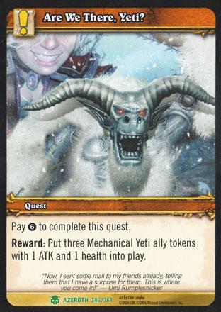 World of Warcraft TCG | Are We There, Yeti? - Heroes of Azeroth 346/361 | The Nerd Merchant