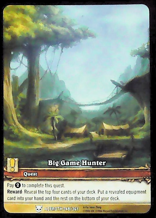 World of Warcraft TCG | Big Game Hunter (Extended Art) - Heroes of Azeroth 348/361 | The Nerd Merchant