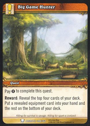 World of Warcraft TCG | Big Game Hunter - Heroes of Azeroth 348/361 | The Nerd Merchant