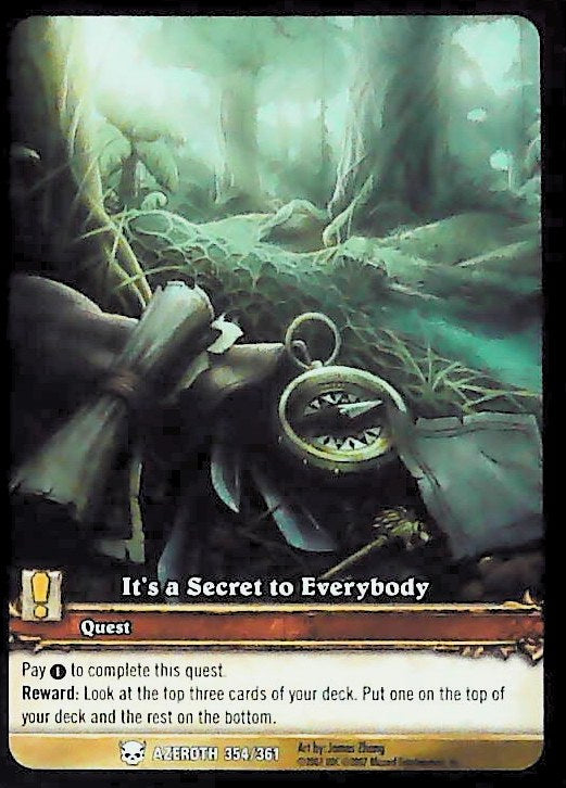 World of Warcraft TCG | It's a secret to Everybody (Extended Art) - Heroes of Azeroth 354/361 | The Nerd Merchant