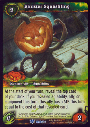 World of Warcraft TCG | Sinister Squashling (Foil) - Promo Cards | The Nerd Merchant