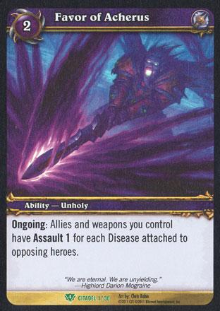 World of Warcraft TCG | Favor of Acherus (Foil) - Assault on Icecrown Citadel 1/30 | The Nerd Merchant