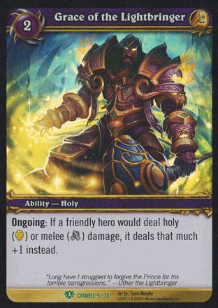 World of Warcraft TCG | Grace of the Lightbringer (Foil) - Assault on Icecrown Citadel 5/30 | The Nerd Merchant