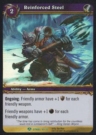 World of Warcraft TCG | Reinforced Steel (Foil) - Assault on Icecrown Citadel 10/30 | The Nerd Merchant