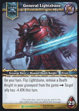 World of Warcraft TCG | General Lightsbane - Icecrown 6/220 | The Nerd Merchant