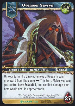 World of Warcraft TCG | Overseer Savryn - Icecrown 7/220 | The Nerd Merchant