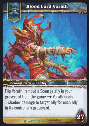 World of Warcraft TCG | Blood Lord Vorath - Icecrown 13/220 | The Nerd Merchant