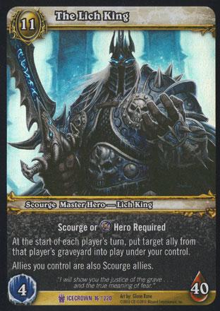 World of Warcraft TCG | The Lich King (Foil) - Icecrown 16/220 | The Nerd Merchant