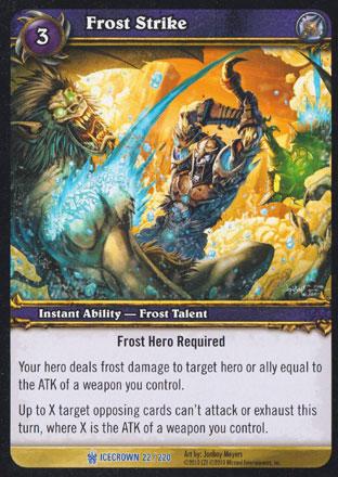 World of Warcraft TCG | Frost Strike - Icecrown 22/220 | The Nerd Merchant