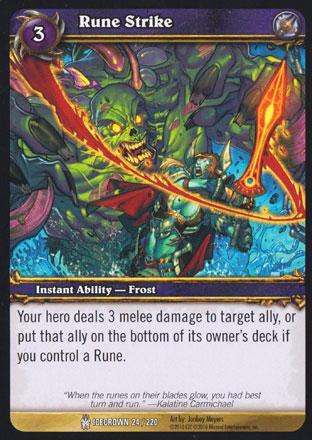 World of Warcraft TCG | Rune Strike - Icecrown 24/220 | The Nerd Merchant