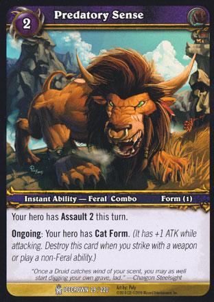 World of Warcraft TCG | Predatory Sense - Icecrown 29/220 | The Nerd Merchant