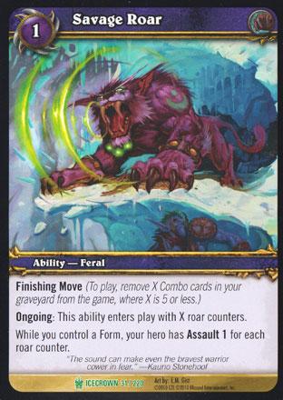 World of Warcraft TCG | Savage Roar - Icecrown 31/220 | The Nerd Merchant