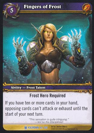 World of Warcraft TCG | Fingers of Frost - Icecrown 42/220 | The Nerd Merchant