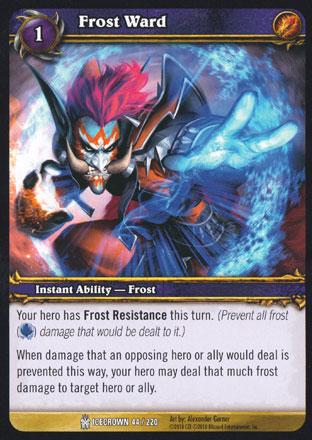World of Warcraft TCG | Frost Ward - Icecrown 44/220 | The Nerd Merchant