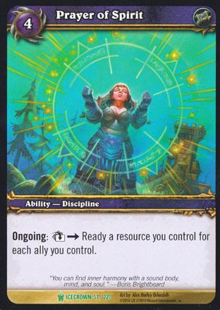 World of Warcraft TCG | Prayer of Spirit - Icecrown 57/220 | The Nerd Merchant