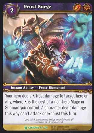 World of Warcraft TCG | Frost Surge - Icecrown 92/220 | The Nerd Merchant