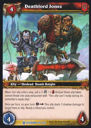 World of Warcraft TCG | Deathlord Jones - Icecrown 129/220 | The Nerd Merchant