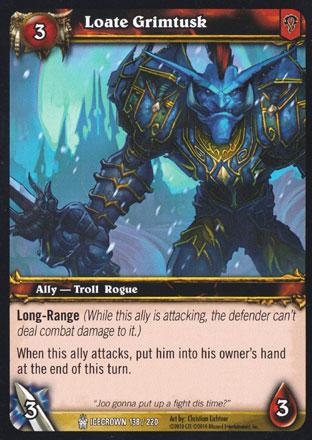 World of Warcraft TCG | Loate Grimtusk - Icecrown 138/220 | The Nerd Merchant