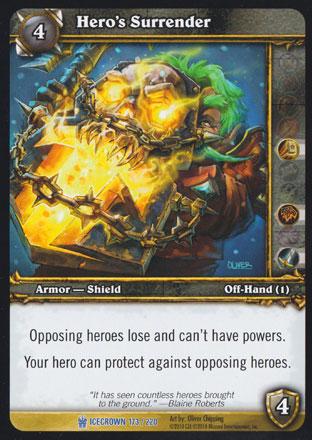 World of Warcraft TCG | Hero's Surrender - Icecrown 173/220 | The Nerd Merchant