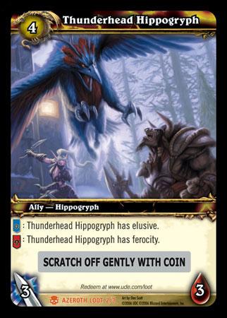 World of Warcraft TCG | Thunderhead Hippogryph (Unscratched Loot) | The Nerd Merchant