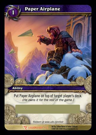 World of Warcraft TCG | Paper Airplane (Unscratched Loot) | The Nerd Merchant