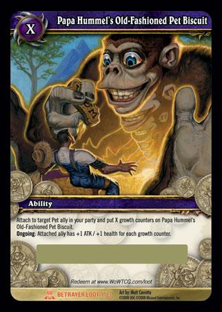 World of Warcraft TCG | Papa Hummel's Old-Fashioned Pet Bisuit (Unscratched Loot) | The Nerd Merchant