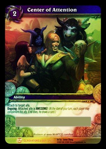World of Warcraft TCG | Center of Attention (Unscratched Loot) | The Nerd Merchant