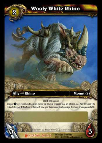 World of Warcraft TCG | Wooly White Rhino (Unscratched Loot) | The Nerd Merchant