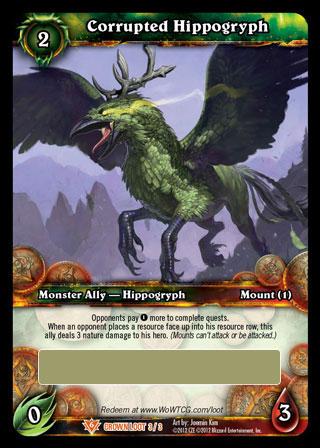 World of Warcraft TCG | Corrupted Hippogryph (Unscratched Loot) | The Nerd Merchant