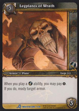 World of Warcraft TCG | Legplates of Wrath (Foil) - Molten Core Treasure 7/30 | The Nerd Merchant