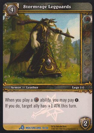 World of Warcraft TCG | Stormrage Legguards (Foil) - Molten Core Treasure 10/30 | The Nerd Merchant