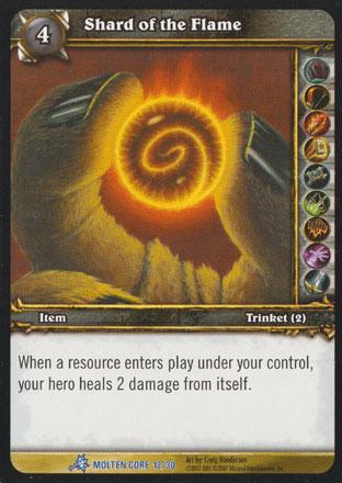 World of Warcraft TCG | Shard of the Flame (Foil) - Molten Core Treasure 12/30 | The Nerd Merchant