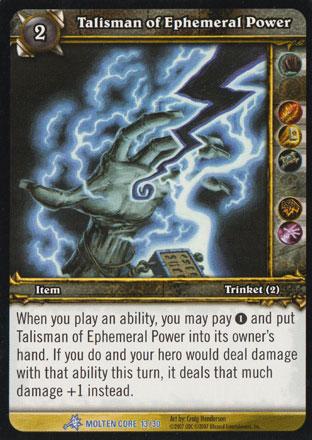 World of Warcraft TCG | Talisman of Ephemeral Power (Foil) - Molten Core Treasure 13/30 | The Nerd Merchant