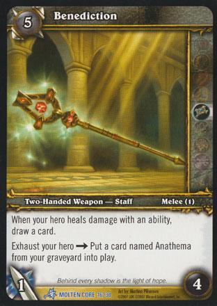 World of Warcraft TCG | Benediction (Foil) - Molten Core Treasure 16/30 | The Nerd Merchant