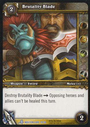 World of Warcraft TCG | Brutality Blade (Foil) - Molten Core Treasure 19/30 | The Nerd Merchant