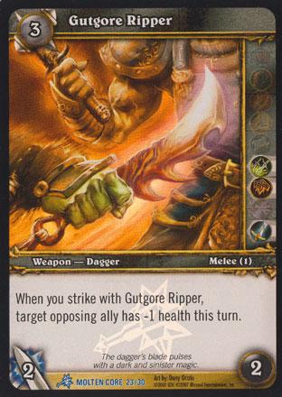 World of Warcraft TCG | Gutgore Ripper (Foil) - Molten Core Treasure 23/30 | The Nerd Merchant