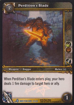 World of Warcraft TCG | Perdition's Blade - Molten Core Treasure 25/30 | The Nerd Merchant