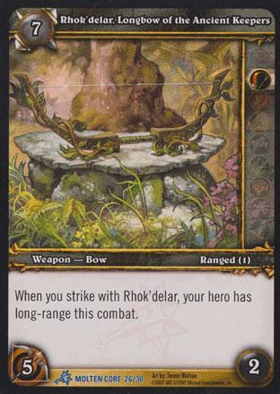 World of Warcraft TCG | Rhok'delar, Longbow of the Ancient Keepers (Foil) - Molten Core Treasure 26/30 | The Nerd Merchant