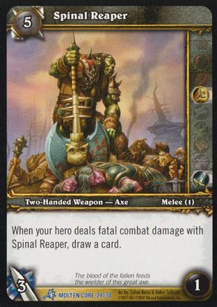 World of Warcraft TCG | Spinal Reaper (Foil) - Molten Core Treasure 28/30 | The Nerd Merchant