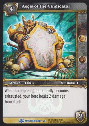 World of Warcraft TCG | Aegis of the Vindicator - Magtheridon's Lair Treasure 1/20 | The Nerd Merchant