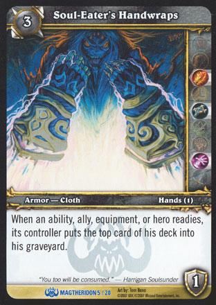 World of Warcraft TCG | Soul-Eater's Handwraps (Foil) - Magtheridon's Lair Treasure 5/20 | The Nerd Merchant