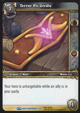 World of Warcraft TCG | Terror Pit Girdle (Foil) - Magtheridon's Lair Treasure 6/20 | The Nerd Merchant